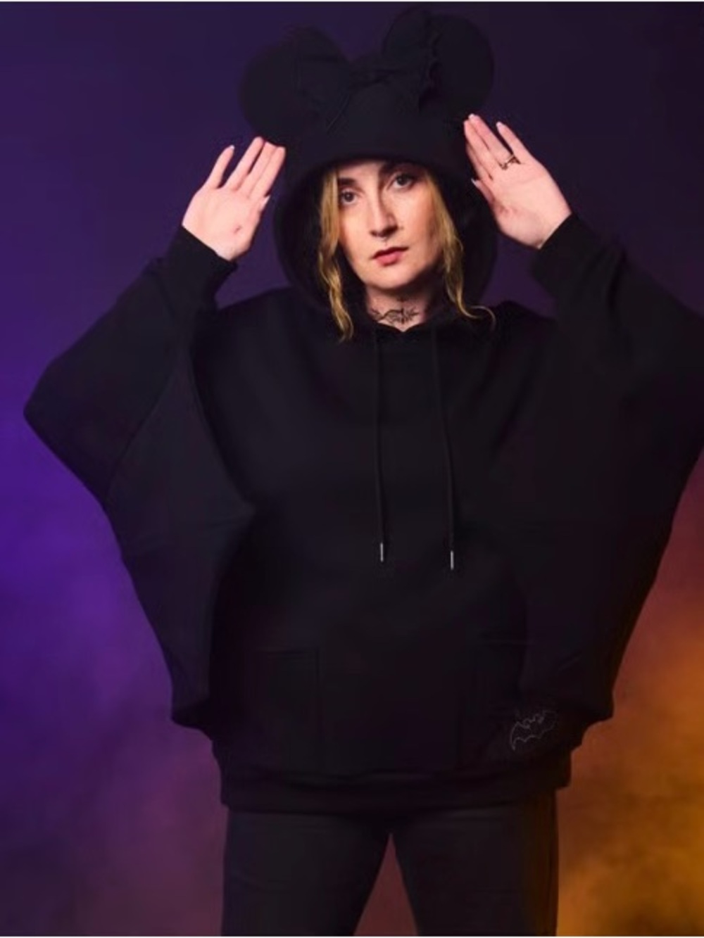 Cakeworthy Minnie bat ears hoodie NWOT